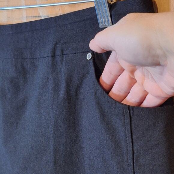 Tribal Pull On Skirt Skort Women's 12 Black Basic Classic Simple Minimalist Mini - Picture 3 of 12